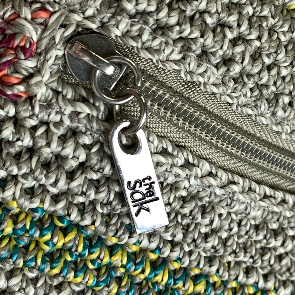 💵The SAK Belle Striped Crochet Hobo Bag - Picture 9 of 10